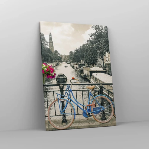 Impression sur toile - Image sur toile - Couleurs de rue d'Amsterdam - 50x70 cm