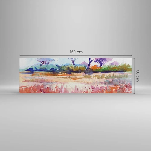 Impression sur toile - Image sur toile - Couleurs de savane - 160x50 cm