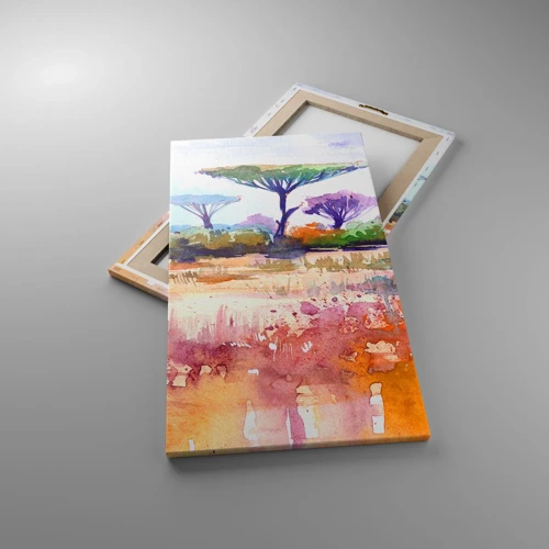 Impression sur toile - Image sur toile - Couleurs de savane - 45x80 cm