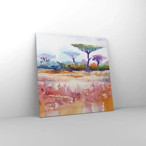 Impression sur toile - Image sur toile - Couleurs de savane - 70x70 cm