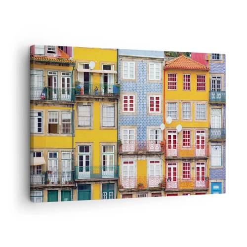 Impression sur toile - Image sur toile - Couleurs de vieille ville - 70x50 cm