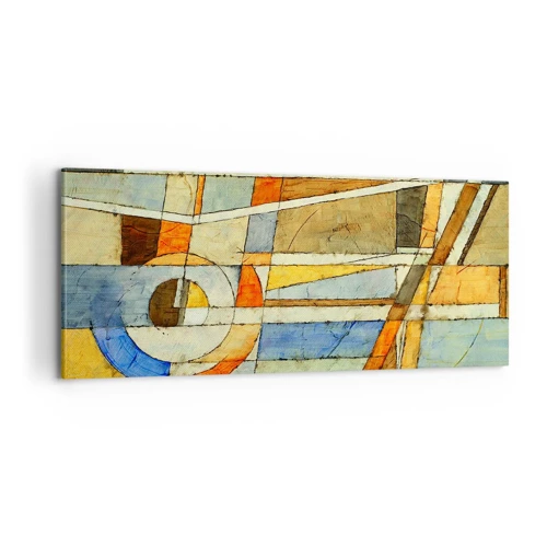 Impression sur toile - Image sur toile - Cubisme sur le chantier - 100x40 cm