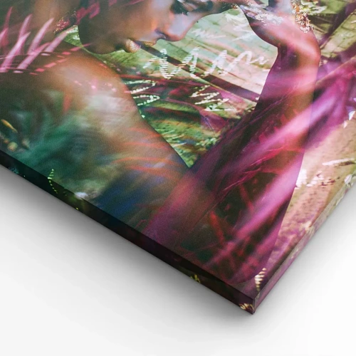 Impression sur toile - Image sur toile - Dame Nature dans la jungle - 160x50 cm
