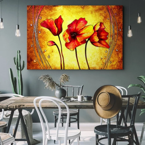 Impression sur toile - Image sur toile - Dans la décoration Art Nouveau - 70x50 cm