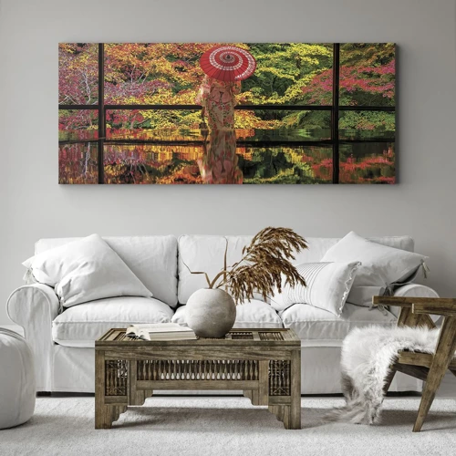 Impression sur toile - Image sur toile - Dans le temple de la nature - 120x50 cm