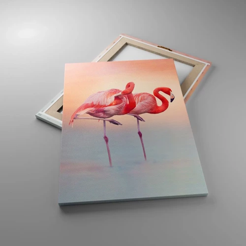Impression sur toile - Image sur toile - Dans les couleurs du soleil couchant - 50x70 cm