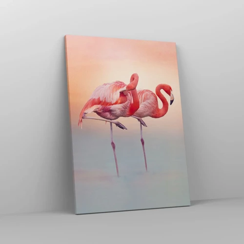 Impression sur toile - Image sur toile - Dans les couleurs du soleil couchant - 50x70 cm
