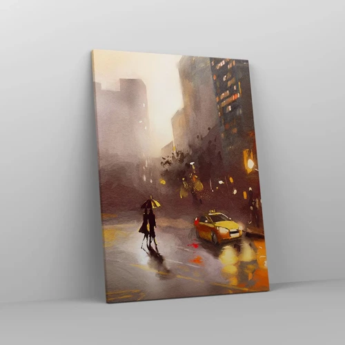 Impression sur toile - Image sur toile - Dans les lumières de New-York - 50x70 cm