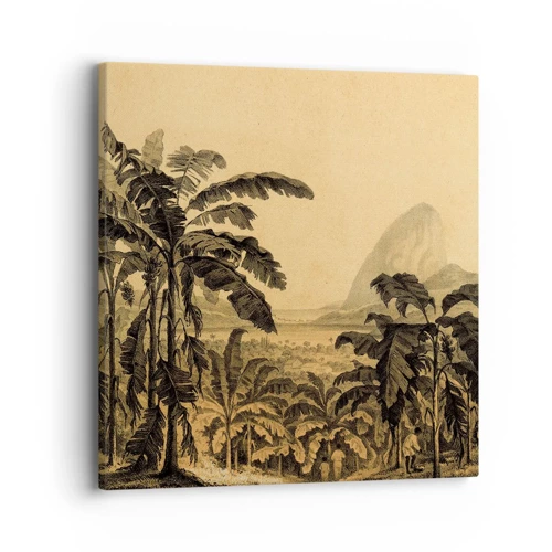 Impression sur toile - Image sur toile - Dans un climat colonial - 40x40 cm