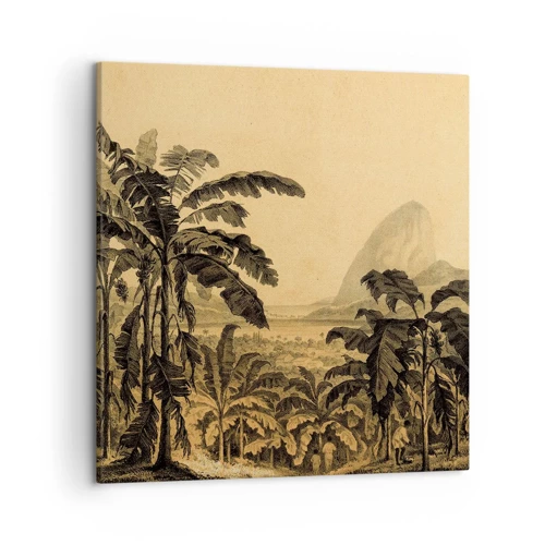 Impression sur toile - Image sur toile - Dans un climat colonial - 50x50 cm