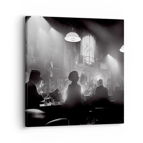 Impression sur toile - Image sur toile - Dans une ambiance jazz - 30x30 cm