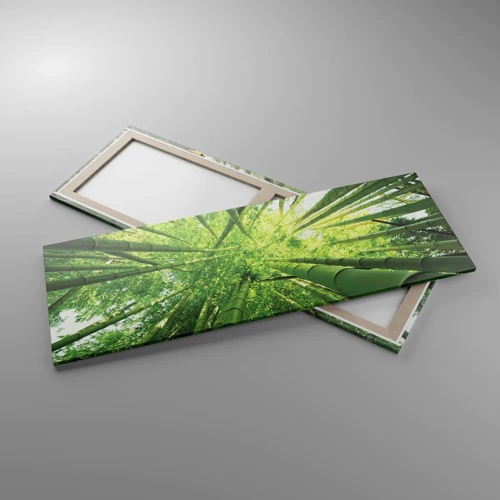 Impression sur toile - Image sur toile - Dans une bambouseraie - 140x50 cm