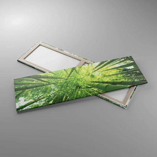 Impression sur toile - Image sur toile - Dans une bambouseraie - 160x50 cm