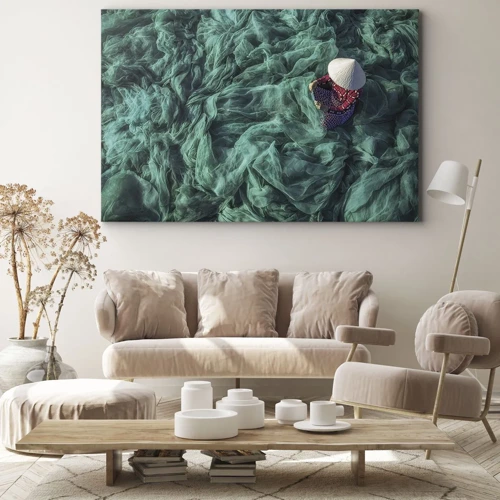 Impression sur toile - Image sur toile - Dans une mer de filet - 70x50 cm