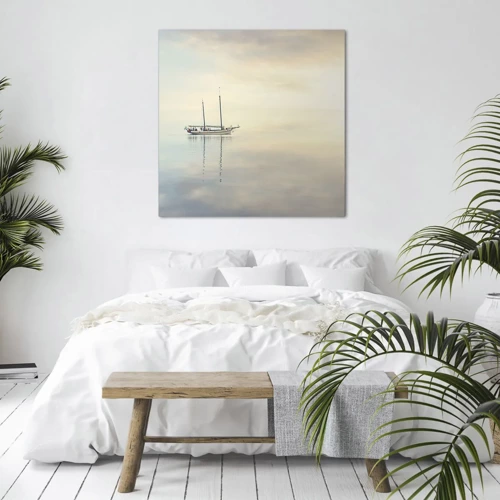 Impression sur toile - Image sur toile - Dans une mer de silence - 40x40 cm