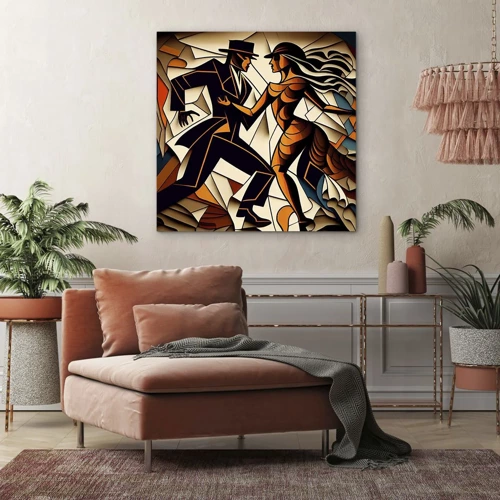 Impression sur toile - Image sur toile - Danse de passion et de volupté - 30x30 cm