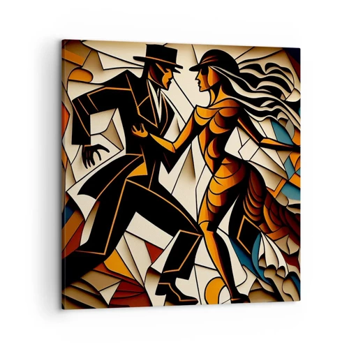 Impression sur toile - Image sur toile - Danse de passion et de volupté - 50x50 cm