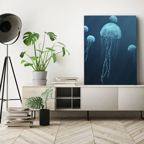 Impression sur toile - Image sur toile - Danse océanique - 65x120 cm