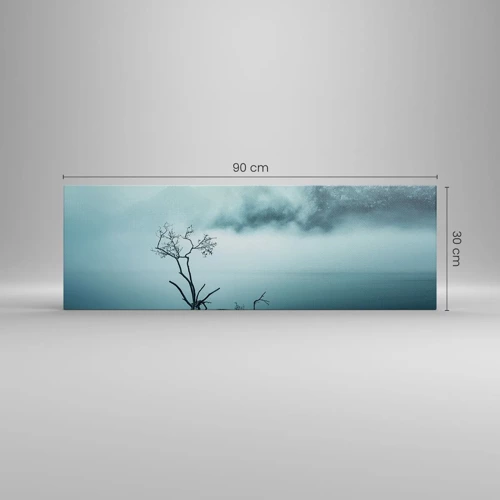 Impression sur toile - Image sur toile - D'eau et de brouillard - 90x30 cm