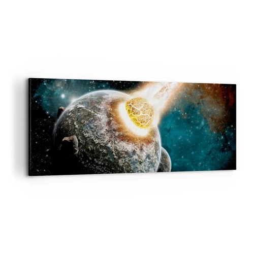 Impression sur toile - Image sur toile - Destruction ou naissance? - 100x40 cm