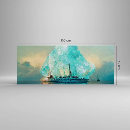 Impression sur toile - Image sur toile - Diamant arctique - 100x40 cm