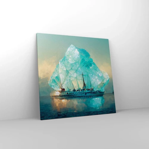 Impression sur toile - Image sur toile - Diamant arctique - 70x70 cm