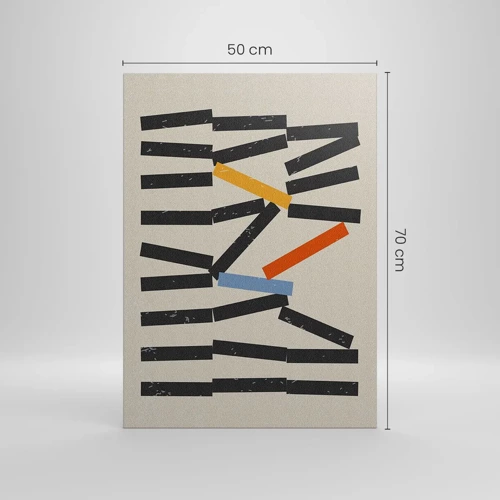 Impression sur toile - Image sur toile - Dominos – composition - 50x70 cm