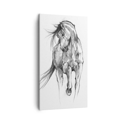 Impression sur toile - Image sur toile - D'un trot gracieux - 45x80 cm