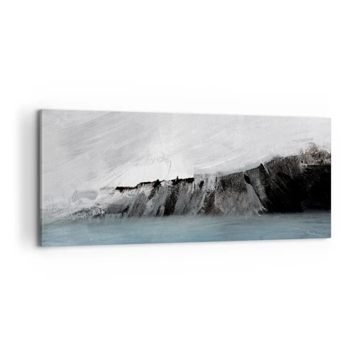 Impression sur toile - Image sur toile - Eau – terre : choc des éléments - 100x40 cm