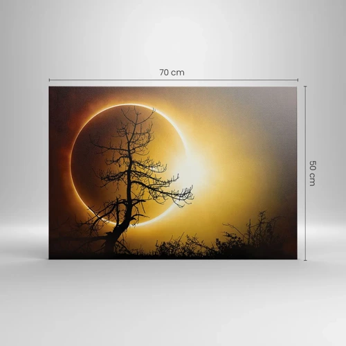 Impression sur toile - Image sur toile - Éclipse totale - 70x50 cm