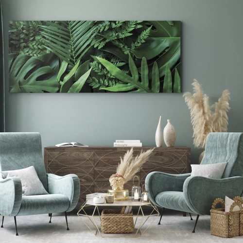 Impression sur toile - Image sur toile - Emmitouflé de verdure - 120x50 cm