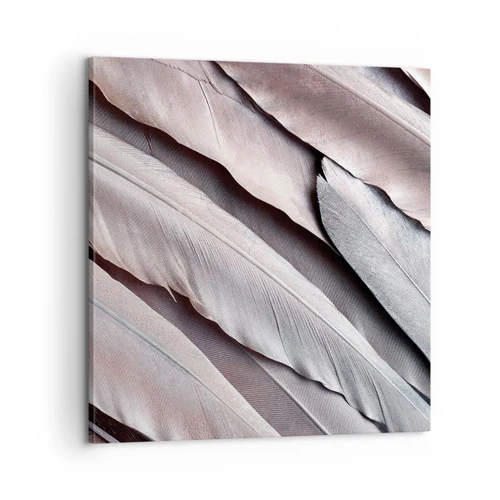 Impression sur toile - Image sur toile - En argent rose - 60x60 cm