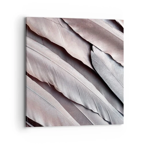 Impression sur toile - Image sur toile - En argent rose - 70x70 cm