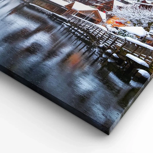 Impression sur toile - Image sur toile - En décoration hivernale - 140x50 cm