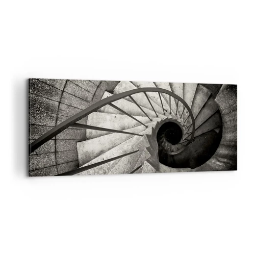 Impression sur toile - Image sur toile - En haut des escaliers, en bas des escaliers - 100x40 cm