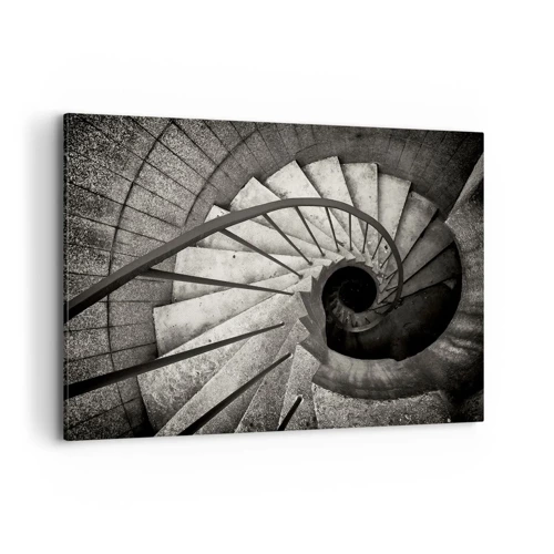 Impression sur toile - Image sur toile - En haut des escaliers, en bas des escaliers - 100x70 cm