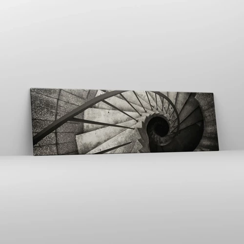 Impression sur toile - Image sur toile - En haut des escaliers, en bas des escaliers - 160x50 cm