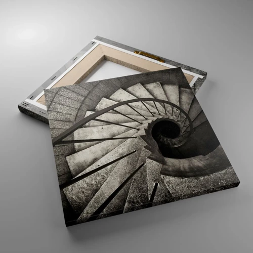 Impression sur toile - Image sur toile - En haut des escaliers, en bas des escaliers - 30x30 cm