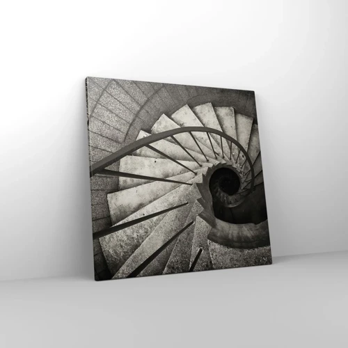 Impression sur toile - Image sur toile - En haut des escaliers, en bas des escaliers - 50x50 cm