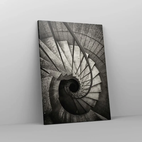 Impression sur toile - Image sur toile - En haut des escaliers, en bas des escaliers - 50x70 cm