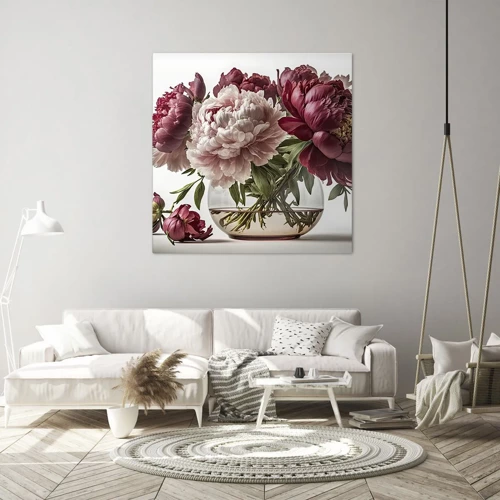 Impression sur toile - Image sur toile - En pleine floraison de beauté - 40x40 cm