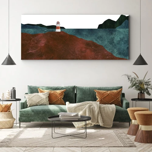 Impression sur toile - Image sur toile - En regardant la mer - 100x40 cm