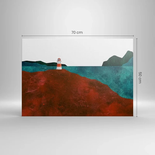 Impression sur toile - Image sur toile - En regardant la mer - 70x50 cm