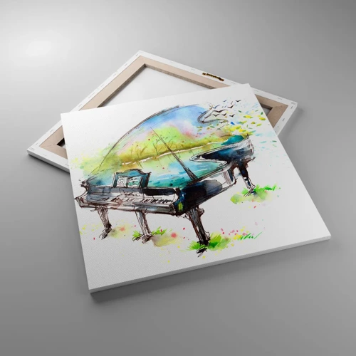 Impression sur toile - Image sur toile - Enchanté en musique - 60x60 cm