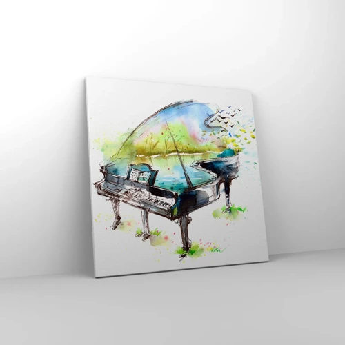 Impression sur toile - Image sur toile - Enchanté en musique - 60x60 cm