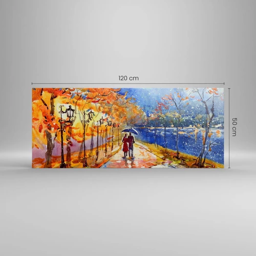 Impression sur toile - Image sur toile - Ensemble jusqu'au bout du temps - 120x50 cm