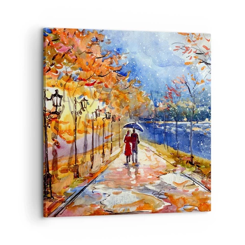 Impression sur toile - Image sur toile - Ensemble jusqu'au bout du temps - 60x60 cm