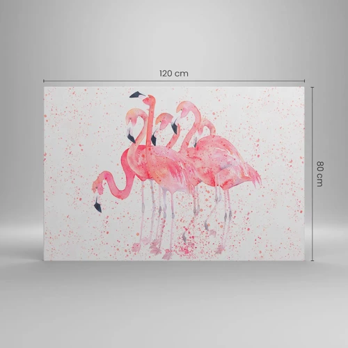 Impression sur toile - Image sur toile - Ensemble rose - 120x80 cm