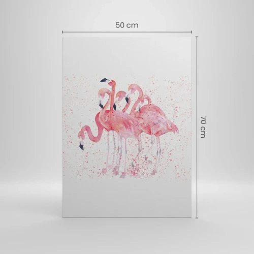 Impression sur toile - Image sur toile - Ensemble rose - 50x70 cm