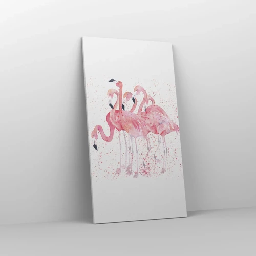 Impression sur toile - Image sur toile - Ensemble rose - 55x100 cm